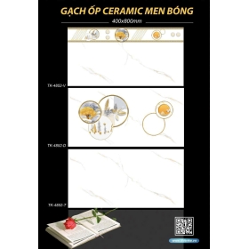 Gạch Ceramic 40x80 mài bóng mã TK4852